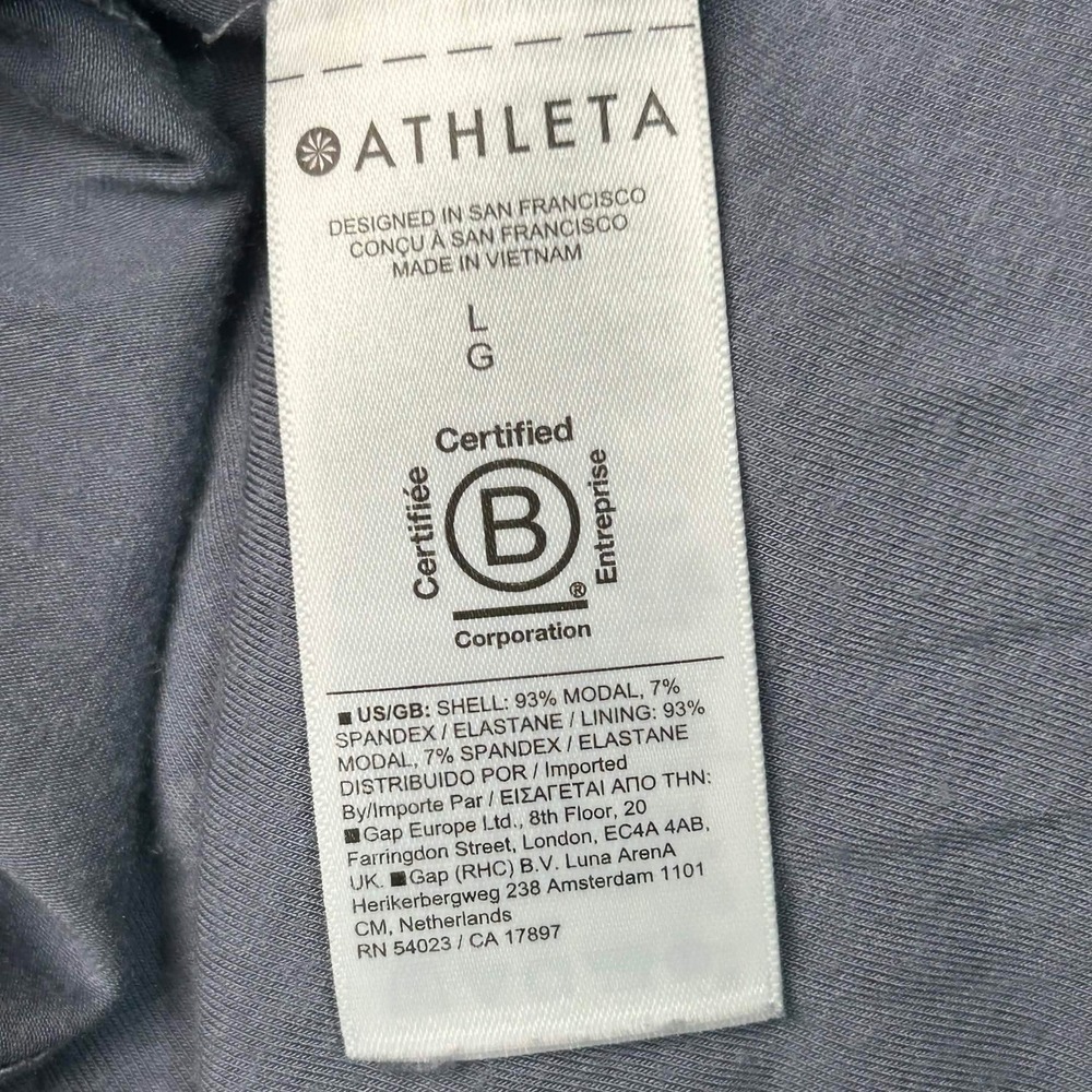 Athleta Womens Gray Modal Stretch Scoop Neck Maxi Dress Size L - Picture 5 of 6